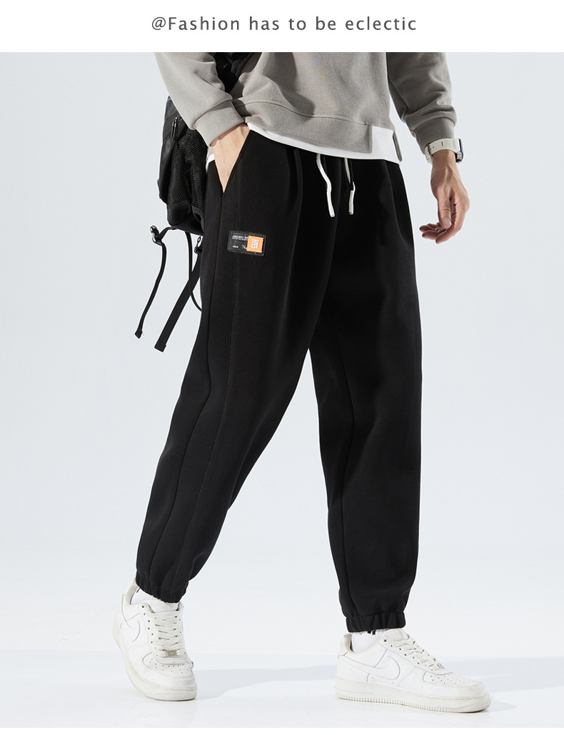 Casual Pants Men's 2022 Men's Sweatpants Spring New Versatile Ankle-Length Sports Pants Large Size Loose Ankle-Tied Harem Pants Casual Pants Men's 2022 Men's Sweatpants Spring New Versatile Ankle-Length Sports Pants Large Size Loose Ankle-Tied Harem Pants