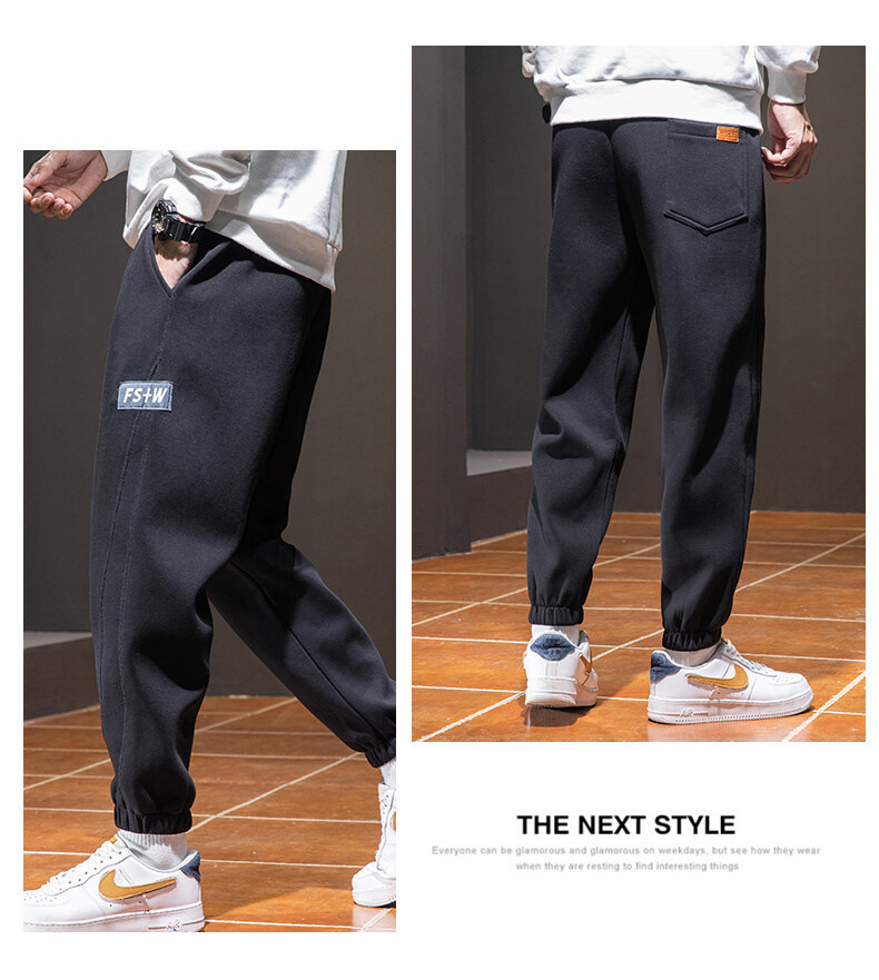 Casual Pants Men's 2022 Men's Sweatpants Spring New Versatile Ankle-Length Sports Pants Large Size Loose Ankle-Tied Harem Pants Casual Pants Men's 2022 Men's Sweatpants Spring New Versatile Ankle-Length Sports Pants Large Size Loose Ankle-Tied Harem Pants