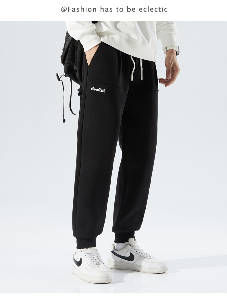 Casual Pants Men's 2022 Men's Sweatpants Spring New Versatile Ankle-Length Sports Pants Large Size Loose Ankle-Tied Harem Pants Casual Pants Men's 2022 Men's Sweatpants Spring New Versatile Ankle-Length Sports Pants Large Size Loose Ankle-Tied Harem Pants