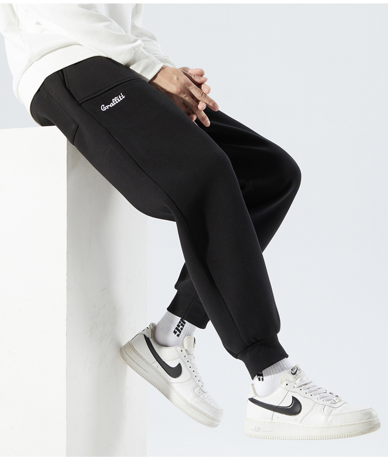 Casual Pants Men's 2022 Men's Sweatpants Spring New Versatile Ankle-Length Sports Pants Large Size Loose Ankle-Tied Harem Pants Casual Pants Men's 2022 Men's Sweatpants Spring New Versatile Ankle-Length Sports Pants Large Size Loose Ankle-Tied Harem Pants