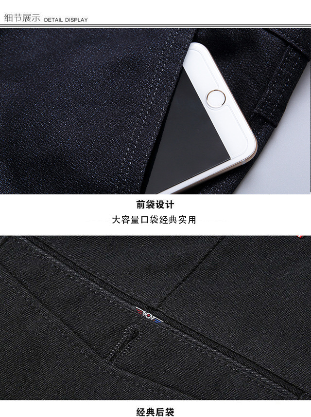 202 Spring and Summer New Middle-Aged and Elderly Suit Pants Men's Loose Casual Pants High Waist Straight Men's Pants Trousers Dad Pants
