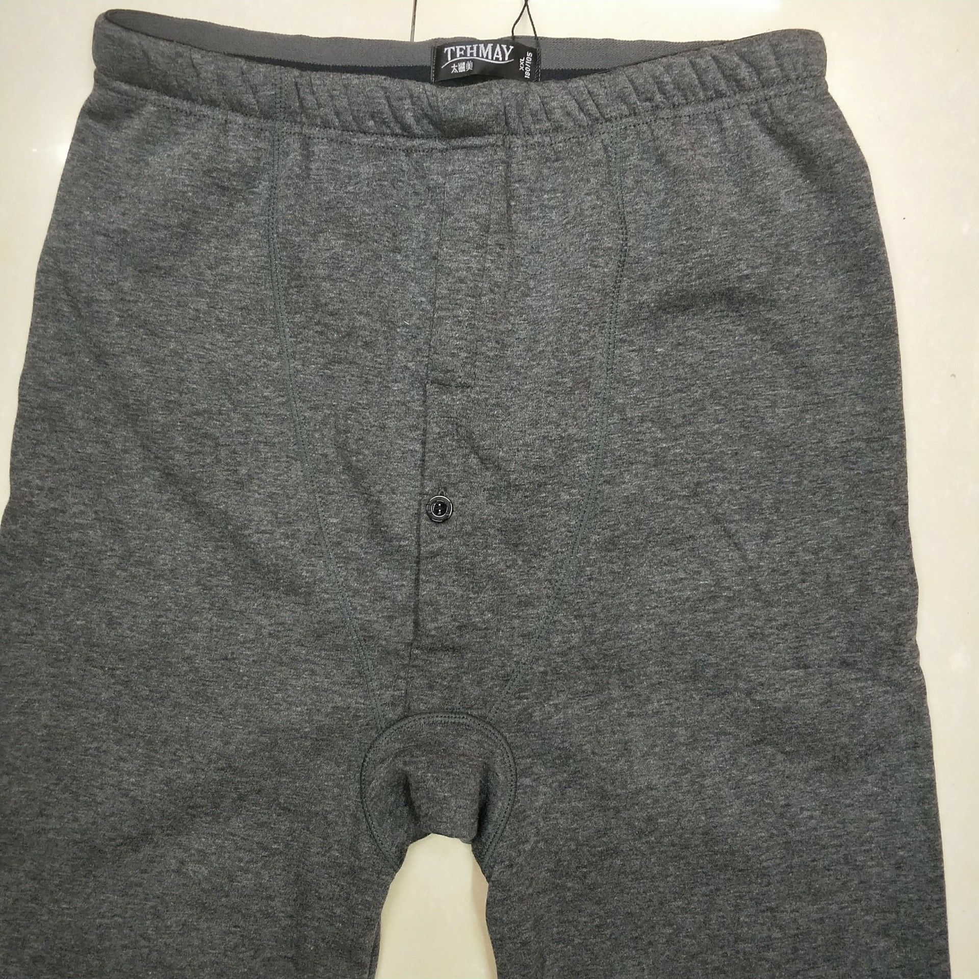 Taihumei men&#039;s single warm pants ultra soft composite warm underwear cotton underwear
