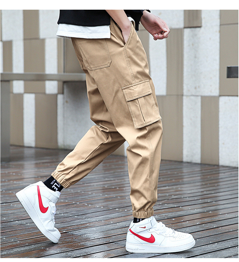 Overalls Men's 2022 Spring Thickened New Men's Fashionable Loose Casual Pants Large Size Cropped Pants Fleece-Lined Pants Men's Overalls Men's 2022 Spring Thickened New Men's Fashionable Loose Casual Pants Large Size Cropped Pants Fleece-Lined Pants Men's