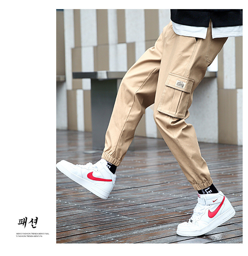 Overalls Men's 2022 Spring Thickened New Men's Fashionable Loose Casual Pants Large Size Cropped Pants Fleece-Lined Pants Men's Overalls Men's 2022 Spring Thickened New Men's Fashionable Loose Casual Pants Large Size Cropped Pants Fleece-Lined Pants Men's