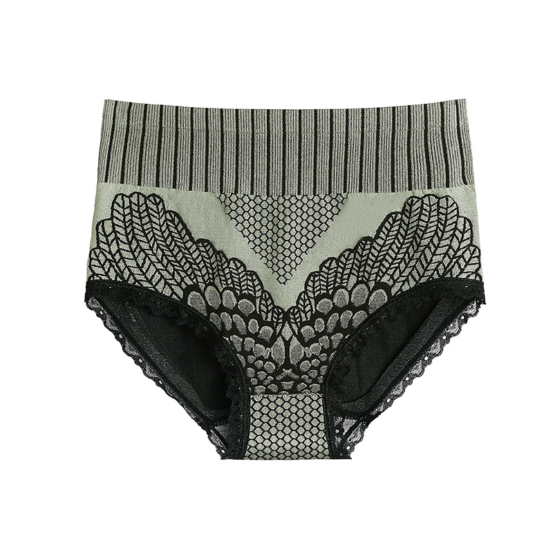 Popular Court Pants Second Generation 2.0 Graphene Lace Large Size Underwear High Waisted Tuck Pants Antibacterial Hip Lifting Warm Pants