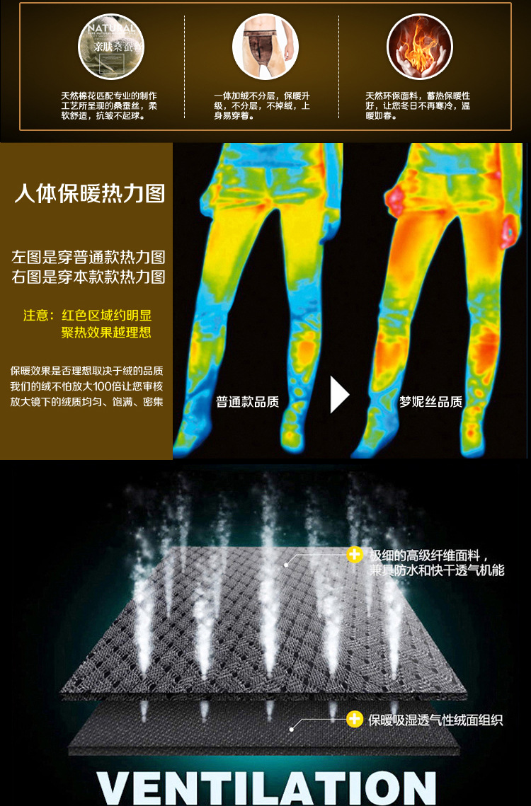 New low-priced men's long Johns cotton woollen trousers slim warm pants thick wechat business source young leggings New low-priced men's long Johns cotton woollen trousers slim warm pants thick wechat business source young leggings