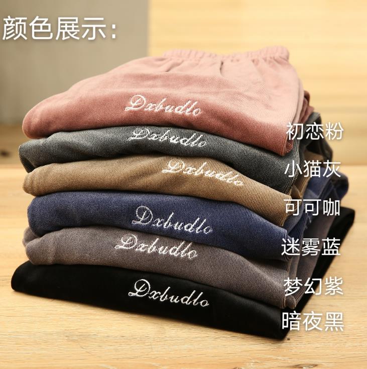 2020 Autumn and Winter New Fleece Warm Pants Warm Pants Outerwear Homewear Casual Pants Same Type as TikTok Students&#039; Pants