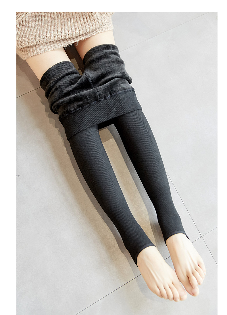 Warm and plush vertical thread cotton trousers play underwear warm pants