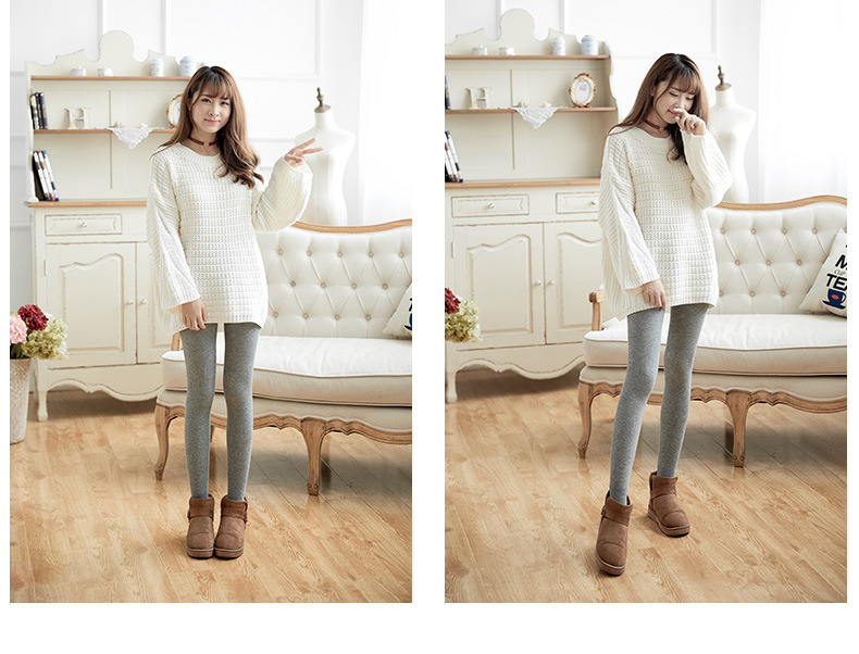 Warm and plush vertical thread cotton trousers play underwear warm pants