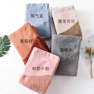 Warm Pants for Pregnant Women Winter Suit Fleece-Lined Thick Leggings Outer Wear Female Online Influencer Maternity Clothes Autumn and Winter Suit