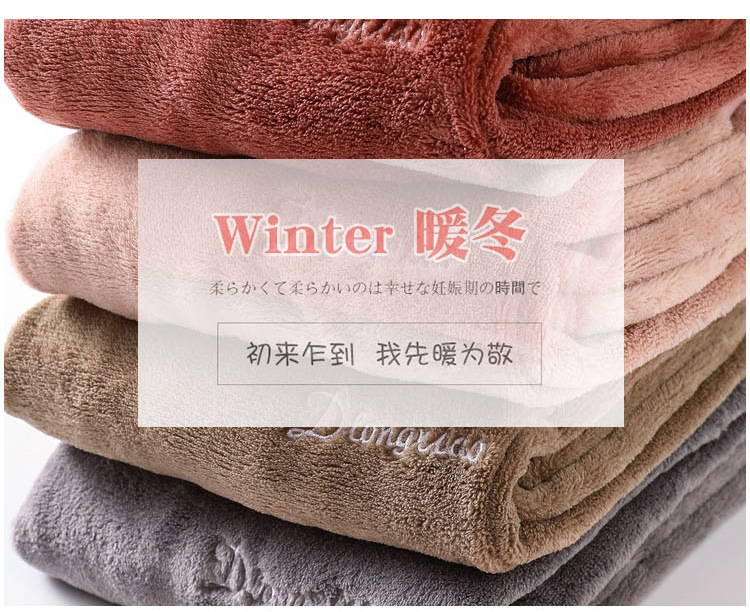 Warm Pants for Pregnant Women Winter Suit Fleece-Lined Thick Leggings Outer Wear Female Online Influencer Maternity Clothes Autumn and Winter Suit