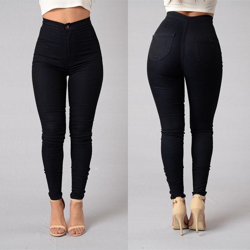 Amazon Hot Leggings Thin High Waist Stretch Pencil Pants Skinny Candy Color Jeans Women&#039;s Pants