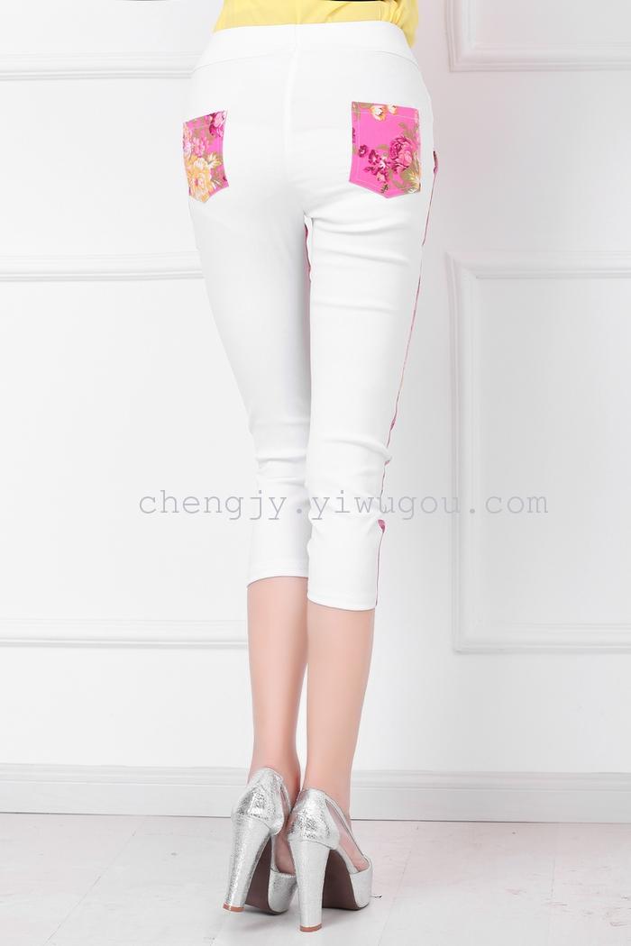 New stretch high-waisted AB pants for women's summer thin leggings skinny pencil pants New stretch high-waisted AB pants for women's summer thin leggings skinny pencil pants
