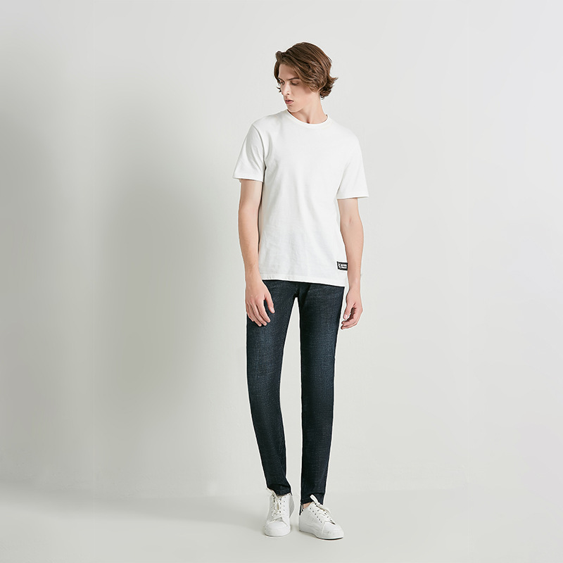 Langfeng Men &#039;S Clothing | Jeans Men &#039;S Youth Fashionable Elastic Autumn New Pencil Pants Slim Fit Smart Trousers Men &#039;S