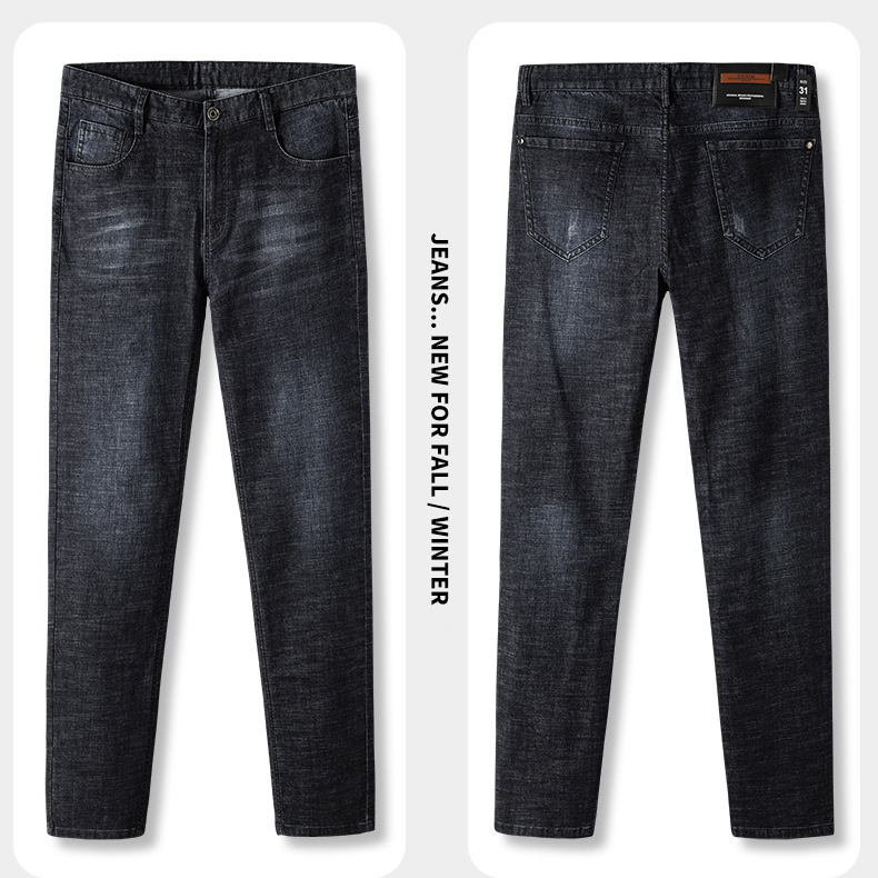 Langfeng Men &#039;S Clothing | Jeans Men &#039;S Youth Fashionable Elastic Autumn New Pencil Pants Slim Fit Smart Trousers Men &#039;S