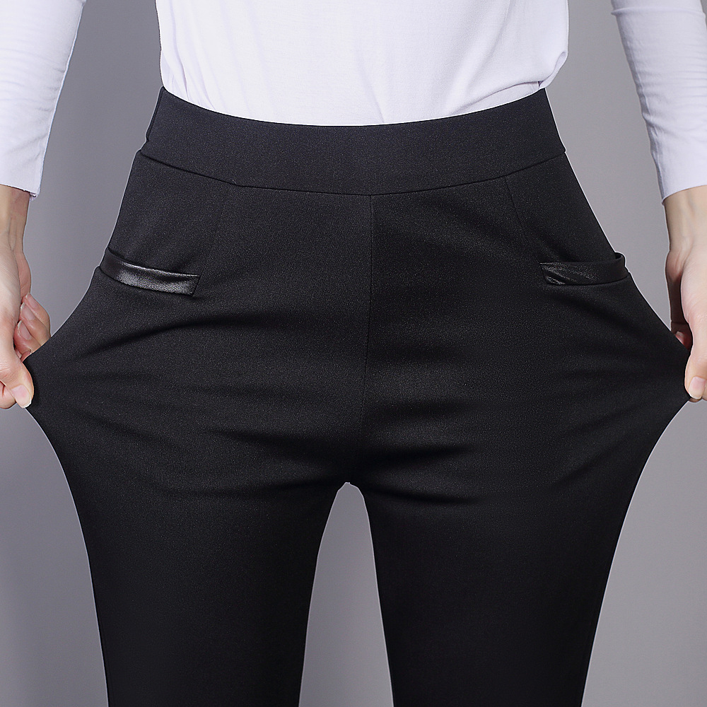 Casual Pants Women&#039;s Outer Wear Summer Foreign Trade Trousers High Waist Skinny Pants Cropped Pants Wholesale Slimming Women&#039;s Pencil Pants Factory