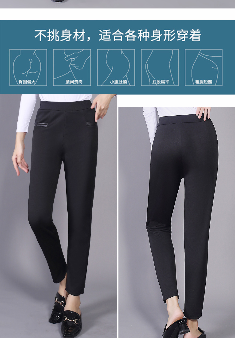 Casual Pants Women's Outer Wear Summer Foreign Trade Trousers High Waist Skinny Pants Cropped Pants Wholesale Slimming Women's Pencil Pants Factory