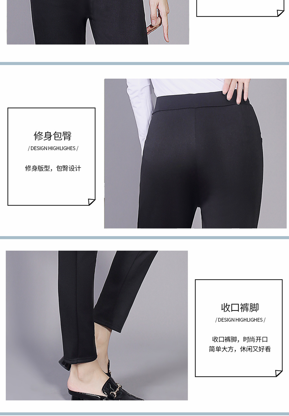Casual Pants Women's Outer Wear Summer Foreign Trade Trousers High Waist Skinny Pants Cropped Pants Wholesale Slimming Women's Pencil Pants Factory