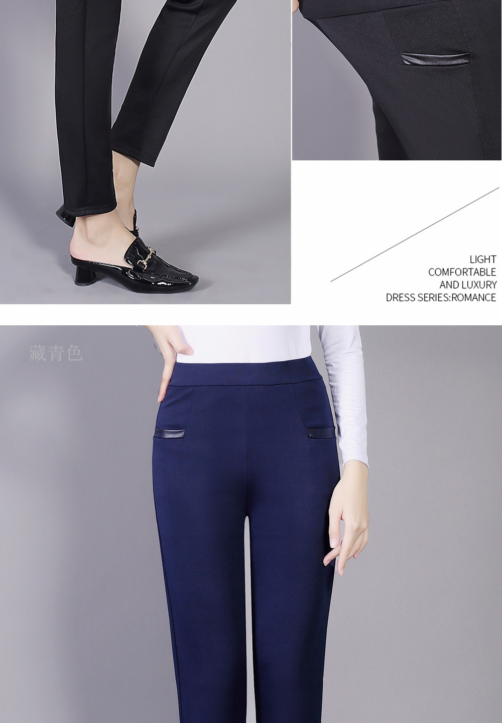 Casual Pants Women's Outer Wear Summer Foreign Trade Trousers High Waist Skinny Pants Cropped Pants Wholesale Slimming Women's Pencil Pants Factory