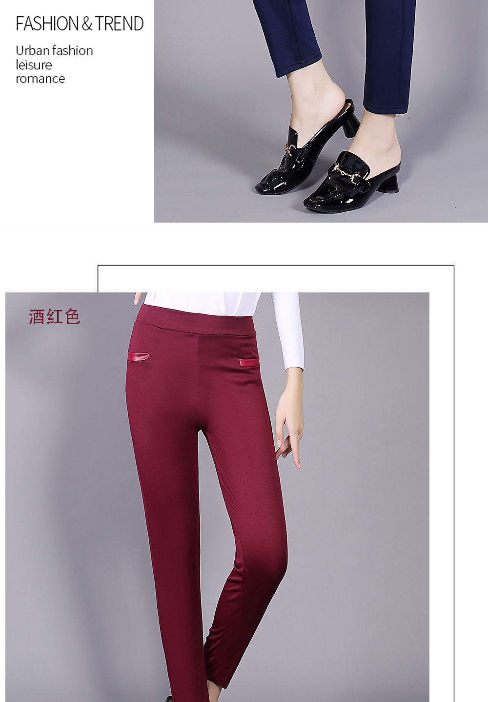 Casual Pants Women's Outer Wear Summer Foreign Trade Trousers High Waist Skinny Pants Cropped Pants Wholesale Slimming Women's Pencil Pants Factory