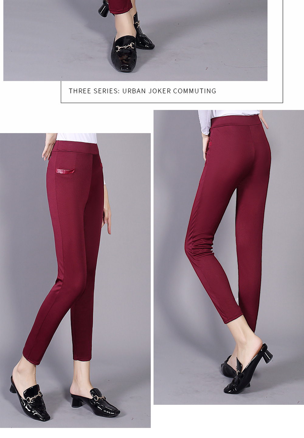 Casual Pants Women's Outer Wear Summer Foreign Trade Trousers High Waist Skinny Pants Cropped Pants Wholesale Slimming Women's Pencil Pants Factory