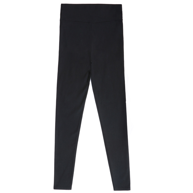 Three-Button High Waist Outer Wear Spring and Autumn Leggings Women&#039;s Pants Thin Black Leggings 2020 New Slimming Tappered Pencil Pants