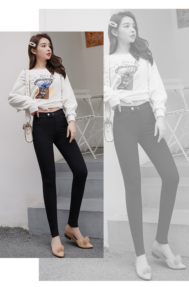 Magical Leggings Women's Pants Outer Wear plus-Sized plus Size Spring and Autumn New Black Trousers Tappered Pencil Pants Magical Leggings Women's Pants Outer Wear plus-Sized plus Size Spring and Autumn New Black Trousers Tappered Pencil Pants