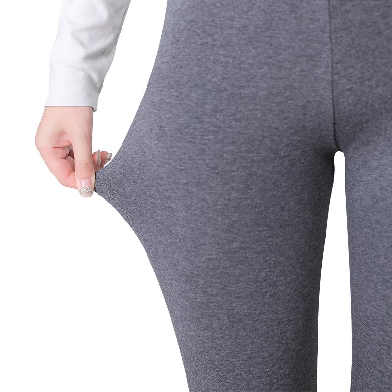 New High Waist Leggings Large Size Skinny Pants Pencil Pants Women&#039;s Outer Cropped Pants Fleece-Lined Thickened Winter