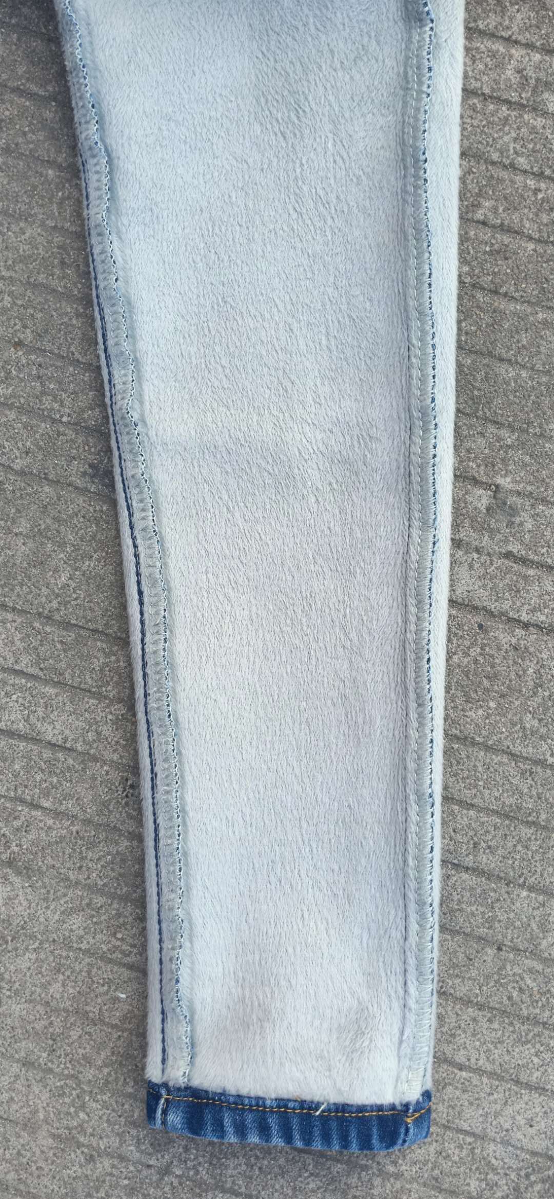 2020 Autumn and Winter Fleece-Lined Thick Warm Pants Women's Stretch Slim Women's Clothing Tappered Pencil Pants All-Matching Jeans Women