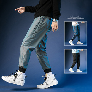 Pants Men's Ninth Pants Summer Trendy Classic Thin Ankle-Tied Sports Jogger Pants Sweatpants Men Fashion Brands Casual Pants