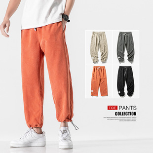 Pants Men's Ninth Pants Summer Trendy Classic Thin Ankle-Tied Sports Jogger Pants Sweatpants Men Fashion Brands Casual Pants