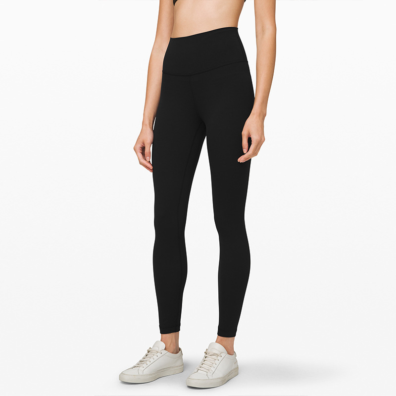 Amazon Lulu Double-Sided Brushed Yoga Pants Women's Skin-Friendly Nude Feel Yoga Ninth Pants Peach Hip Raise Yoga Amazon Lulu Double-Sided Brushed Yoga Pants Women's Skin-Friendly Nude Feel Yoga Ninth Pants Peach Hip Raise Yoga