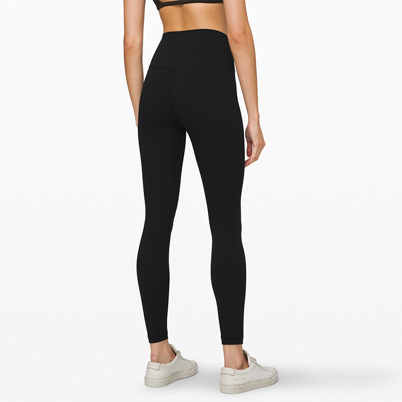 Amazon Lulu Double-Sided Brushed Yoga Pants Women's Skin-Friendly Nude Feel Yoga Ninth Pants Peach Hip Raise Yoga Amazon Lulu Double-Sided Brushed Yoga Pants Women's Skin-Friendly Nude Feel Yoga Ninth Pants Peach Hip Raise Yoga