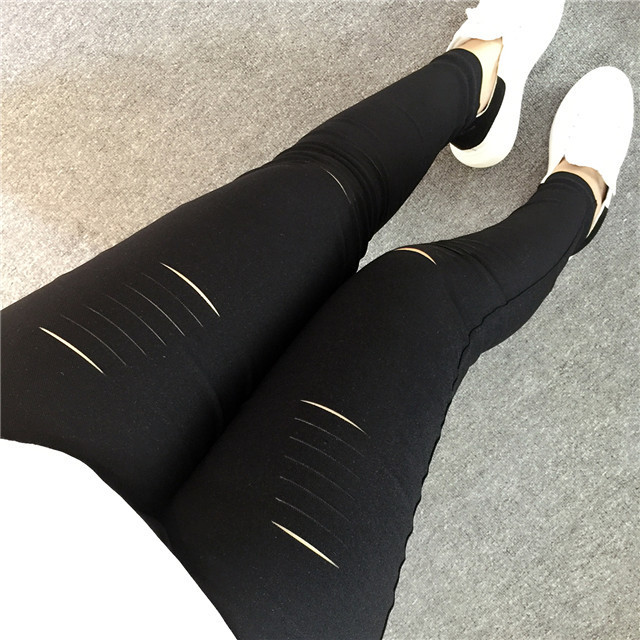New in Spring and Autumn plus Size Women's Clothing Ripped Pencil Pants 300 Jin Fat People Elastic Slim Fit Slimming Ninth Pants 216 New in Spring and Autumn plus Size Women's Clothing Ripped Pencil Pants 300 Jin Fat People Elastic Slim Fit Slimming Ninth Pants 216