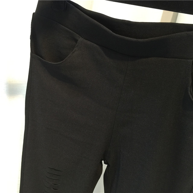 New in Spring and Autumn plus Size Women's Clothing Ripped Pencil Pants 300 Jin Fat People Elastic Slim Fit Slimming Ninth Pants 216 New in Spring and Autumn plus Size Women's Clothing Ripped Pencil Pants 300 Jin Fat People Elastic Slim Fit Slimming Ninth Pants 216