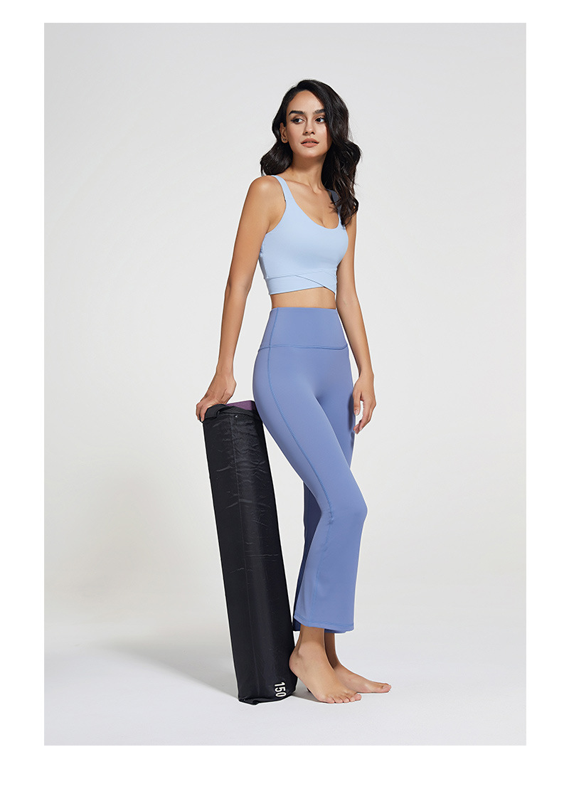 2021 Autumn and Winter New Brushed Wide Leg Yoga Pants Women's High Waist Hip Lift Stretch Rhythmic Fitness Sports Ninth Pants 2021 Autumn and Winter New Brushed Wide Leg Yoga Pants Women's High Waist Hip Lift Stretch Rhythmic Fitness Sports Ninth Pants