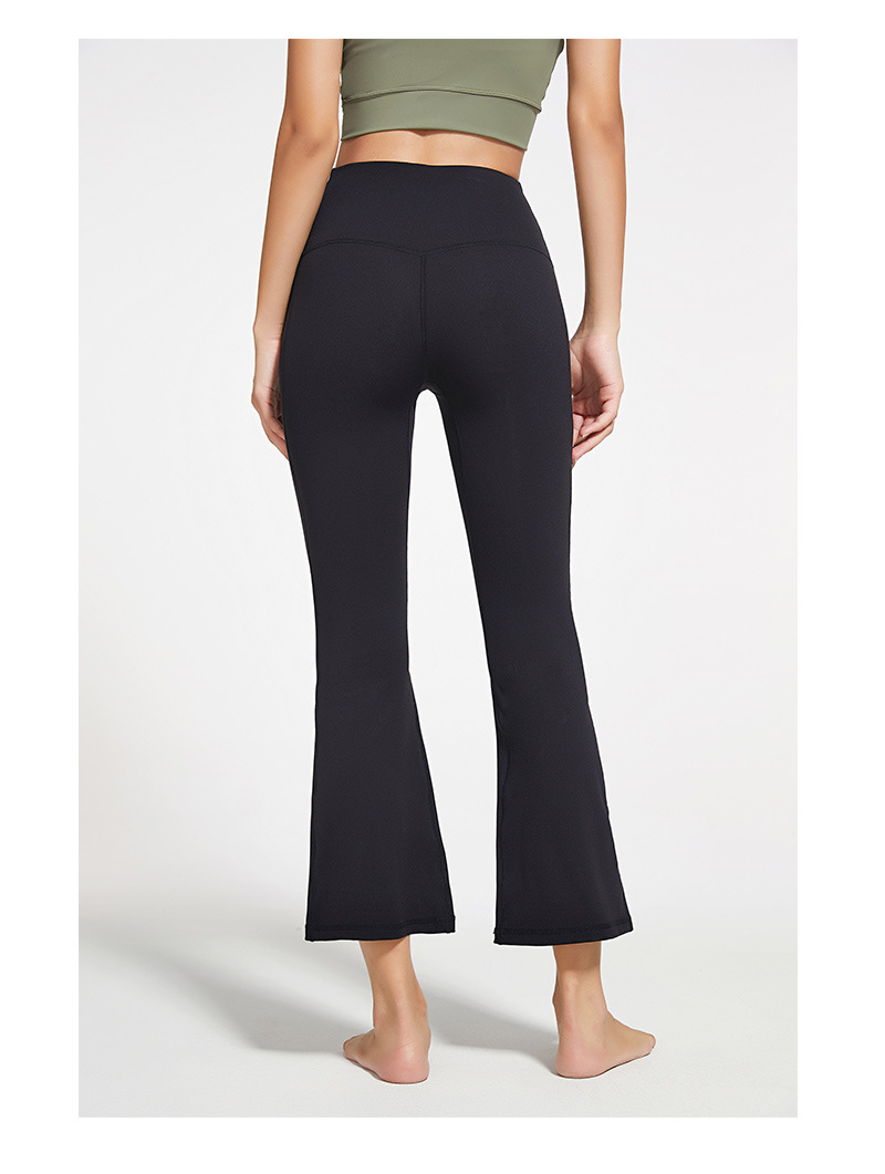 2021 Autumn and Winter New Brushed Wide Leg Yoga Pants Women's High Waist Hip Lift Stretch Rhythmic Fitness Sports Ninth Pants 2021 Autumn and Winter New Brushed Wide Leg Yoga Pants Women's High Waist Hip Lift Stretch Rhythmic Fitness Sports Ninth Pants