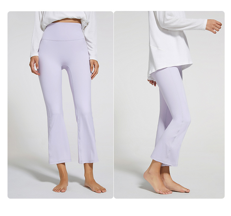 2021 Autumn and Winter New Brushed Wide Leg Yoga Pants Women's High Waist Hip Lift Stretch Rhythmic Fitness Sports Ninth Pants 2021 Autumn and Winter New Brushed Wide Leg Yoga Pants Women's High Waist Hip Lift Stretch Rhythmic Fitness Sports Ninth Pants