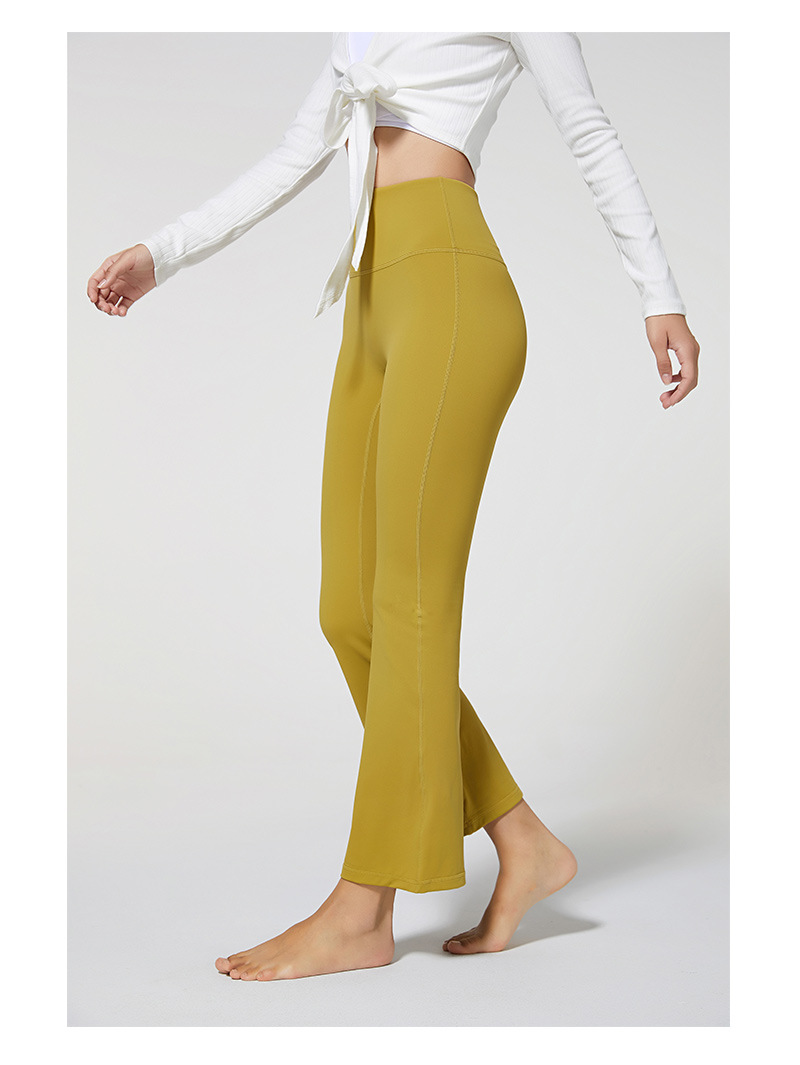 2021 Autumn and Winter New Brushed Wide Leg Yoga Pants Women's High Waist Hip Lift Stretch Rhythmic Fitness Sports Ninth Pants 2021 Autumn and Winter New Brushed Wide Leg Yoga Pants Women's High Waist Hip Lift Stretch Rhythmic Fitness Sports Ninth Pants