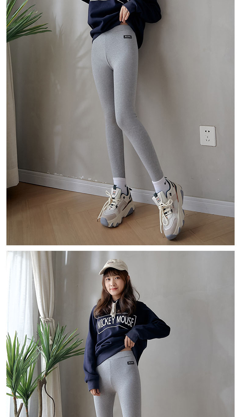 Autumn and Winter Extra Long Underwear Leggings Women's Outer Wear 175 Tall Fleece-Lined Skinny Slimming Yoga Ninth Pants One Piece Dropshipping