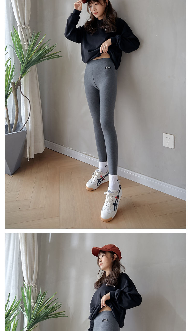 Autumn and Winter Extra Long Underwear Leggings Women's Outer Wear 175 Tall Fleece-Lined Skinny Slimming Yoga Ninth Pants One Piece Dropshipping