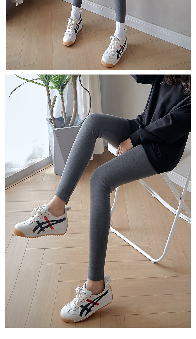 Autumn and Winter Extra Long Underwear Leggings Women's Outer Wear 175 Tall Fleece-Lined Skinny Slimming Yoga Ninth Pants One Piece Dropshipping