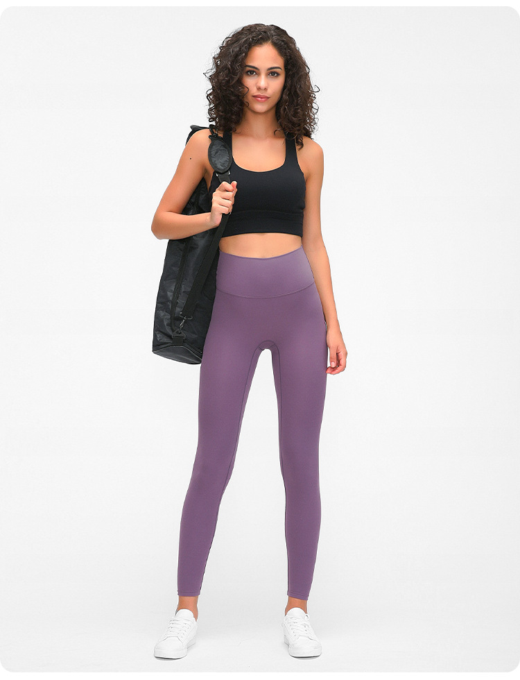 2020 Autumn New Product Nude Feel Yoga Pants Women's No Embarrassment Line High Waist Hip Lift Stretch Fitness Sports Ninth Pants 2020 Autumn New Product Nude Feel Yoga Pants Women's No Embarrassment Line High Waist Hip Lift Stretch Fitness Sports Ninth Pants