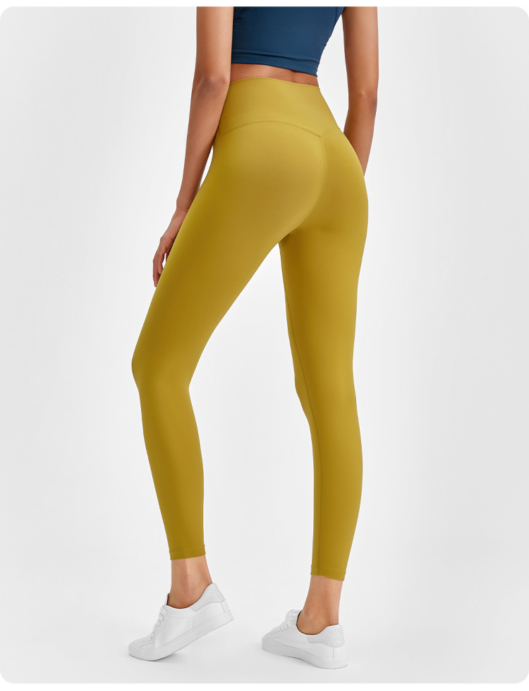 2020 Autumn New Product Nude Feel Yoga Pants Women's No Embarrassment Line High Waist Hip Lift Stretch Fitness Sports Ninth Pants 2020 Autumn New Product Nude Feel Yoga Pants Women's No Embarrassment Line High Waist Hip Lift Stretch Fitness Sports Ninth Pants