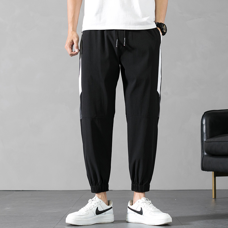 Spring and Summer Men&#039;s Pants Men&#039;s Korean Style Trendy Casual Pants Loose Tappered Overalls Sports Ninth Pants Fashion Brand