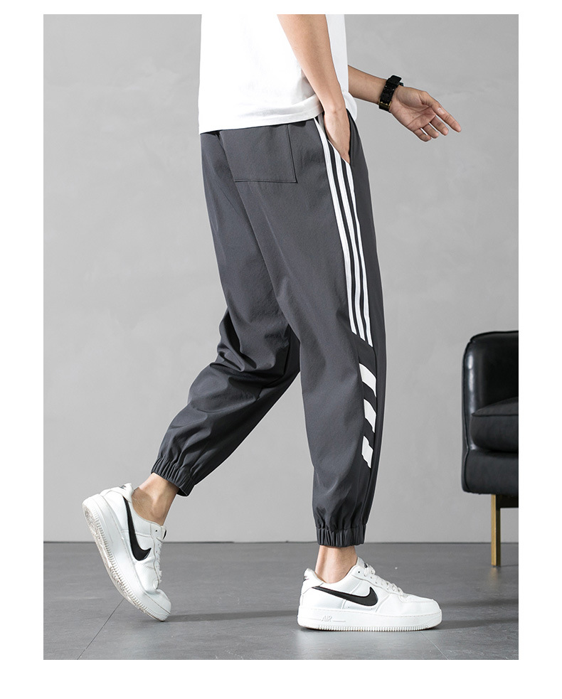 Spring and Summer Men's Pants Men's Korean Style Trendy Casual Pants Loose Tappered Overalls Sports Ninth Pants Fashion Brand Spring and Summer Men's Pants Men's Korean Style Trendy Casual Pants Loose Tappered Overalls Sports Ninth Pants Fashion Brand