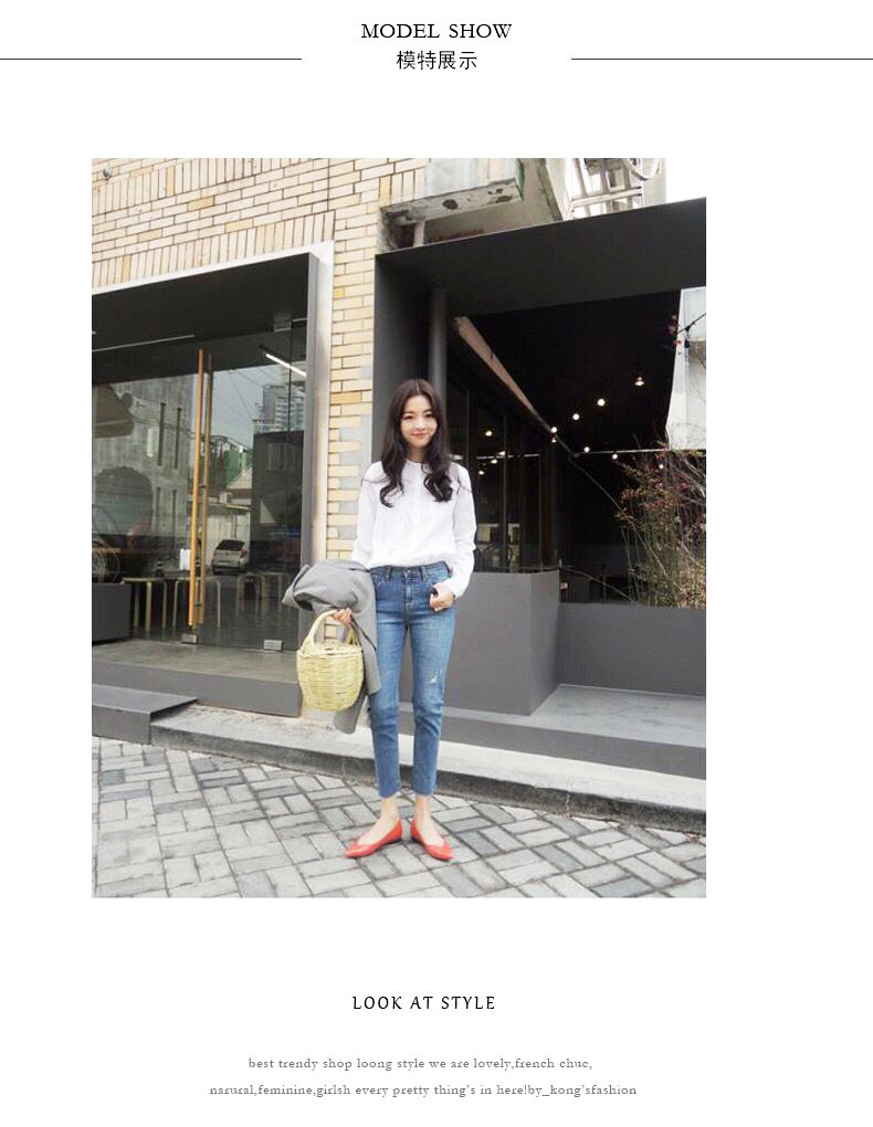 Light-Colored Short Straight-Leg Frayed Hem Jeans Women Chic Korean Style High Waist Elastic Slim Fit Ripped Cropped Trousers Fashion Light-Colored Short Straight-Leg Frayed Hem Jeans Women Chic Korean Style High Waist Elastic Slim Fit Ripped Cropped Trousers Fashion