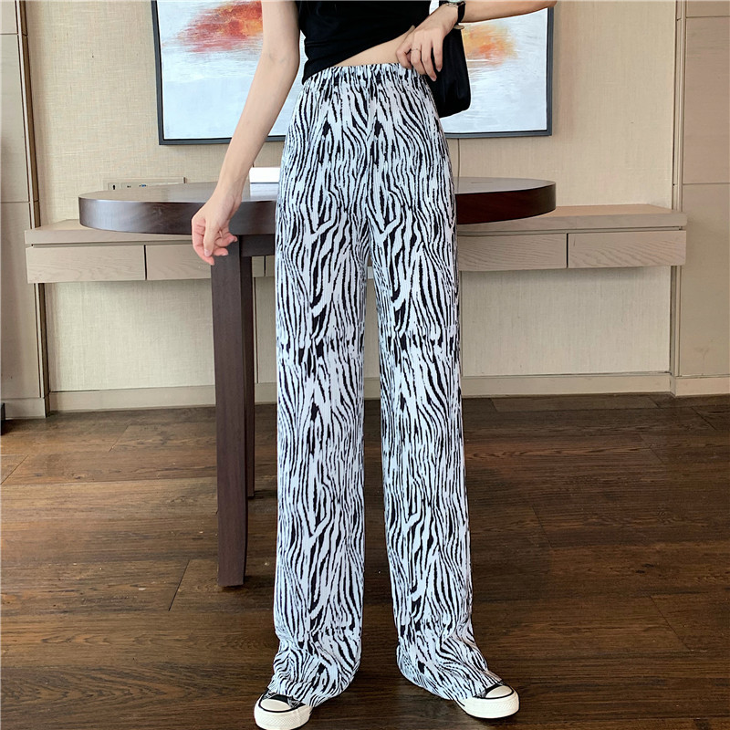Foreign Trade Wholesale Thailand Cross-Border Hot Tie-Dyed Wide-Leg Pants Women's 2021 Summer New Cropped Trousers Foreign Trade Wholesale Thailand Cross-Border Hot Tie-Dyed Wide-Leg Pants Women's 2021 Summer New Cropped Trousers