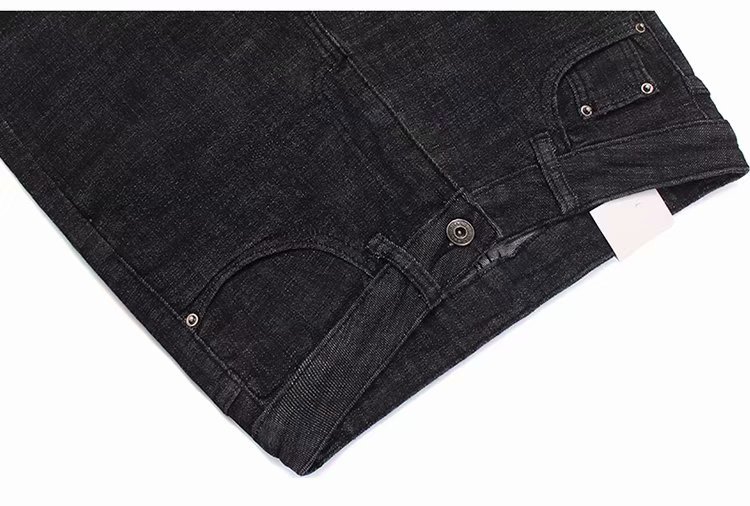 High - waisted, tight, slim, curled up, ladies' jeans. Versatile, cuffed, pencil - trimmed, cropped trousers