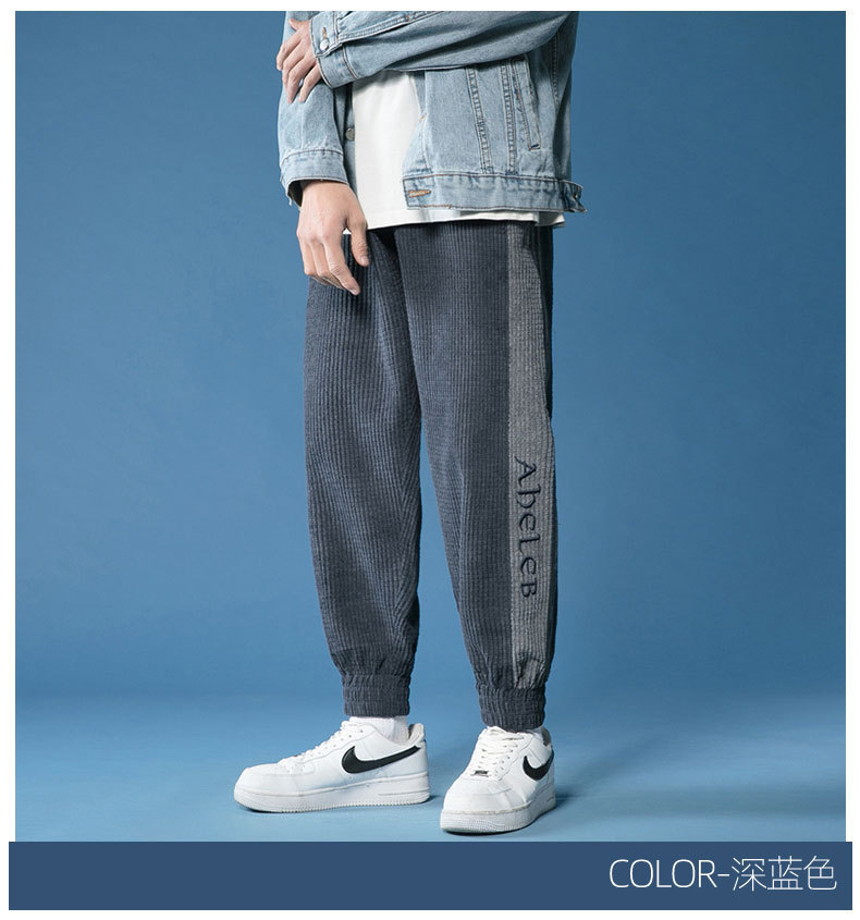 Spring 2021 New Corduroy Casual Men's Cropped Trousers Large Size Loose Harem Pants for Middle School Students One Piece Dropshipping Spring 2021 New Corduroy Casual Men's Cropped Trousers Large Size Loose Harem Pants for Middle School Students One Piece Dropshipping